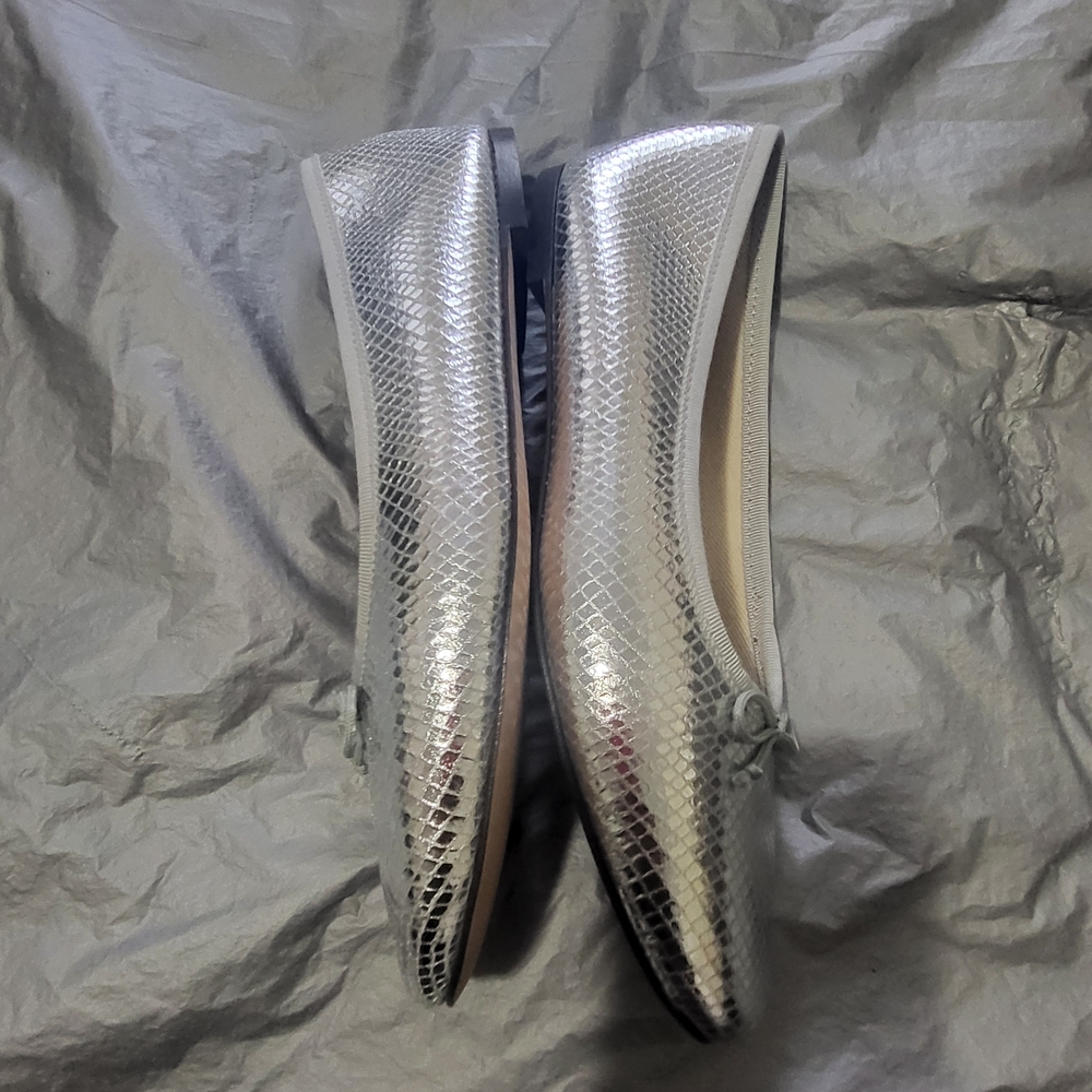J. Crew Silver Flats - Picture 2 of 8